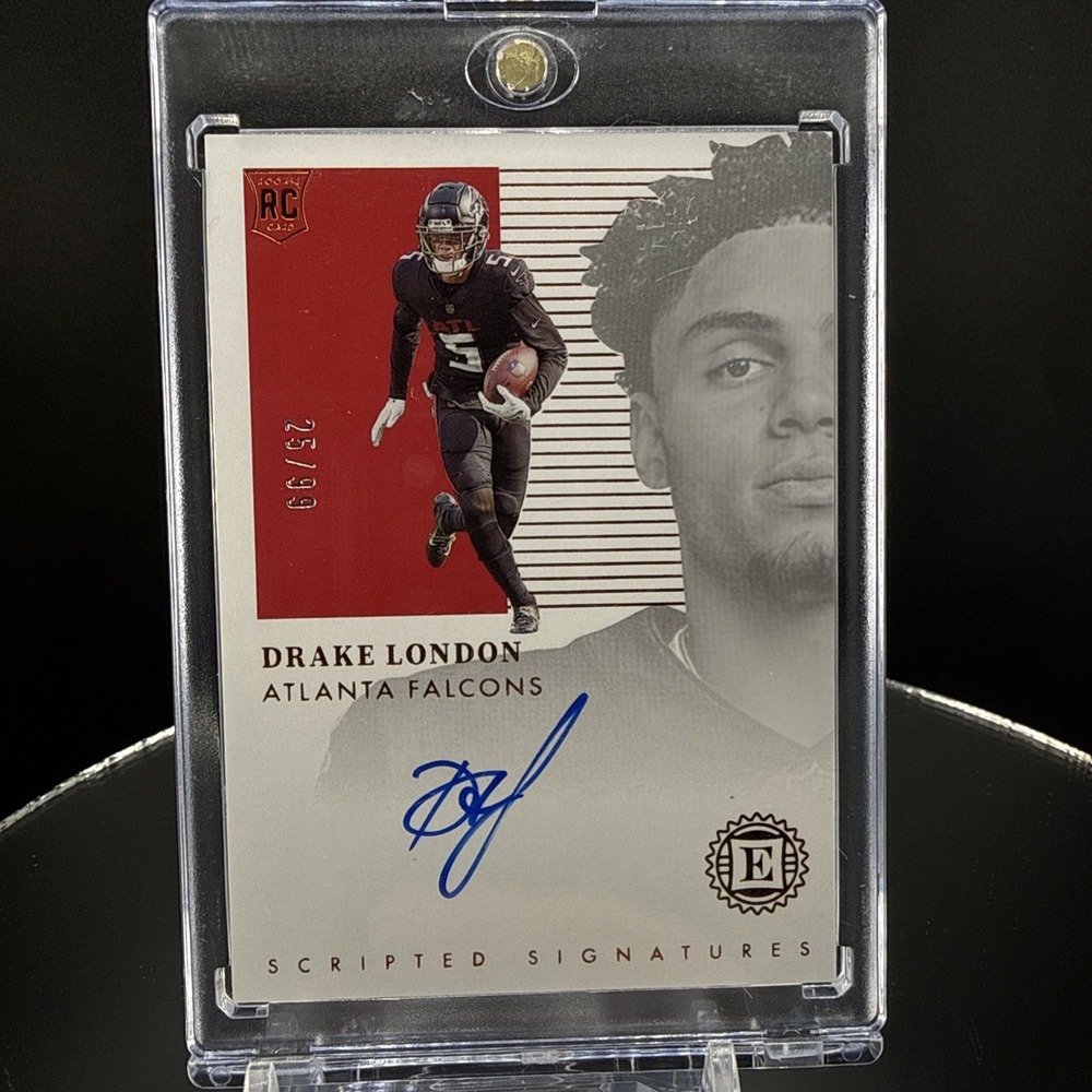 Drake London RC Auto /99 - 2022 Panini Encased Rookie Scripted Signatures